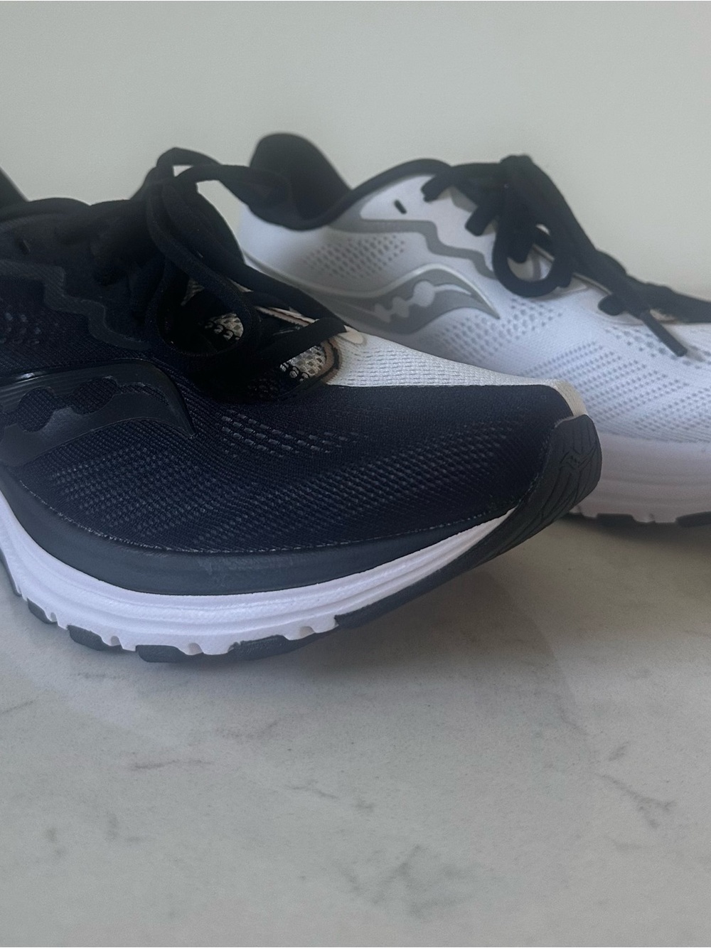 Saucony Black and White Performance Running Shoes